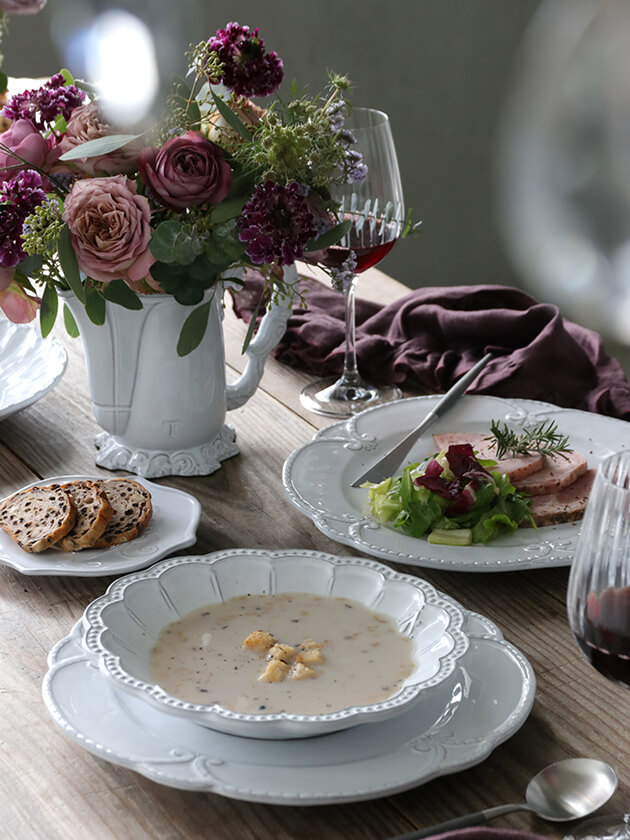 ITALICAスープ/パスタプレート22㎝ VIRGINIA CASA （イタリアの