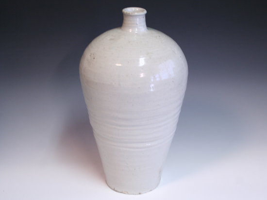 古美術青華堂｜H918 初期伊万里・白磁千段巻文壺(江戸時代）