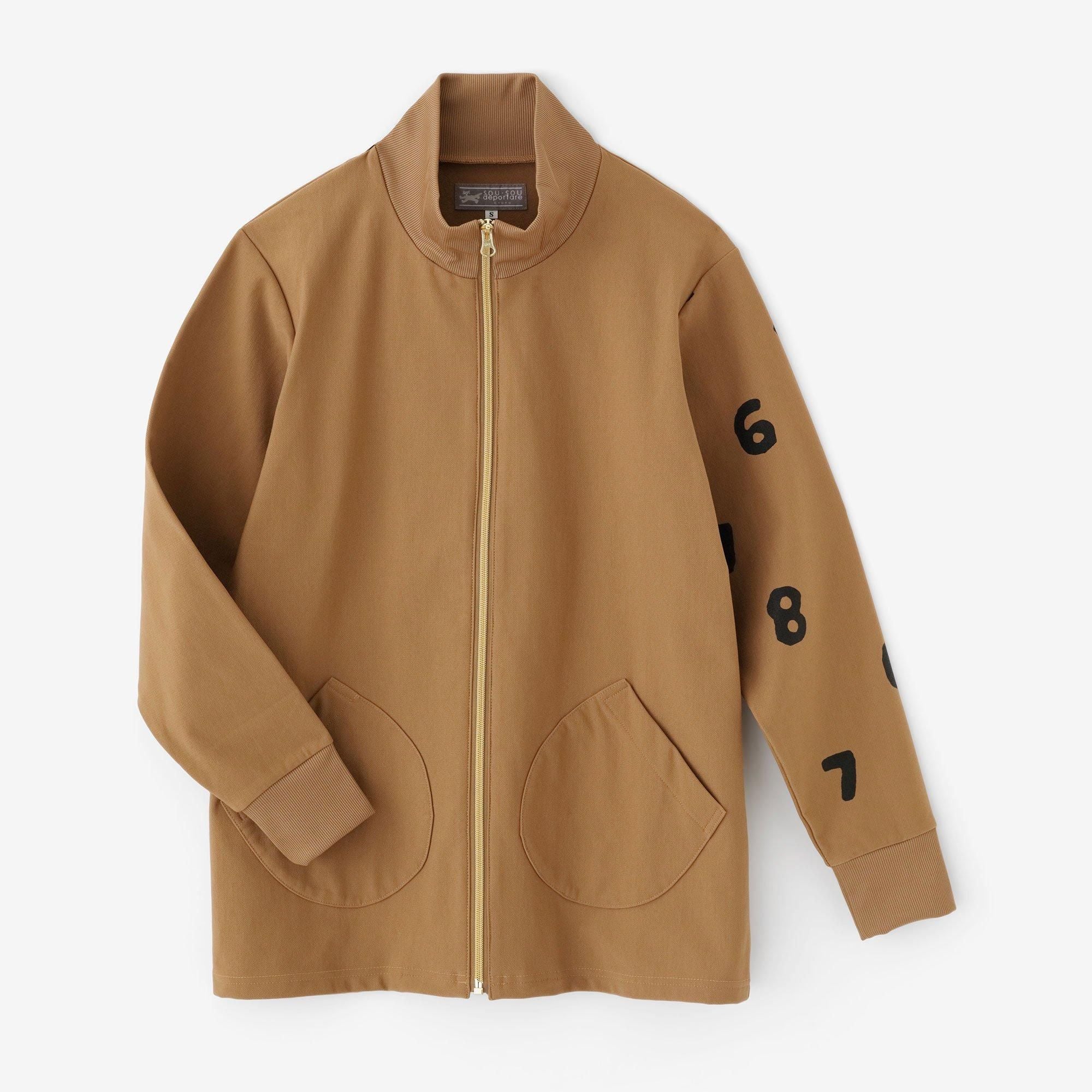 裏起毛ジャージー ZIP UP BIKEブルゾン／イエローオーカー×SO-SU-U△