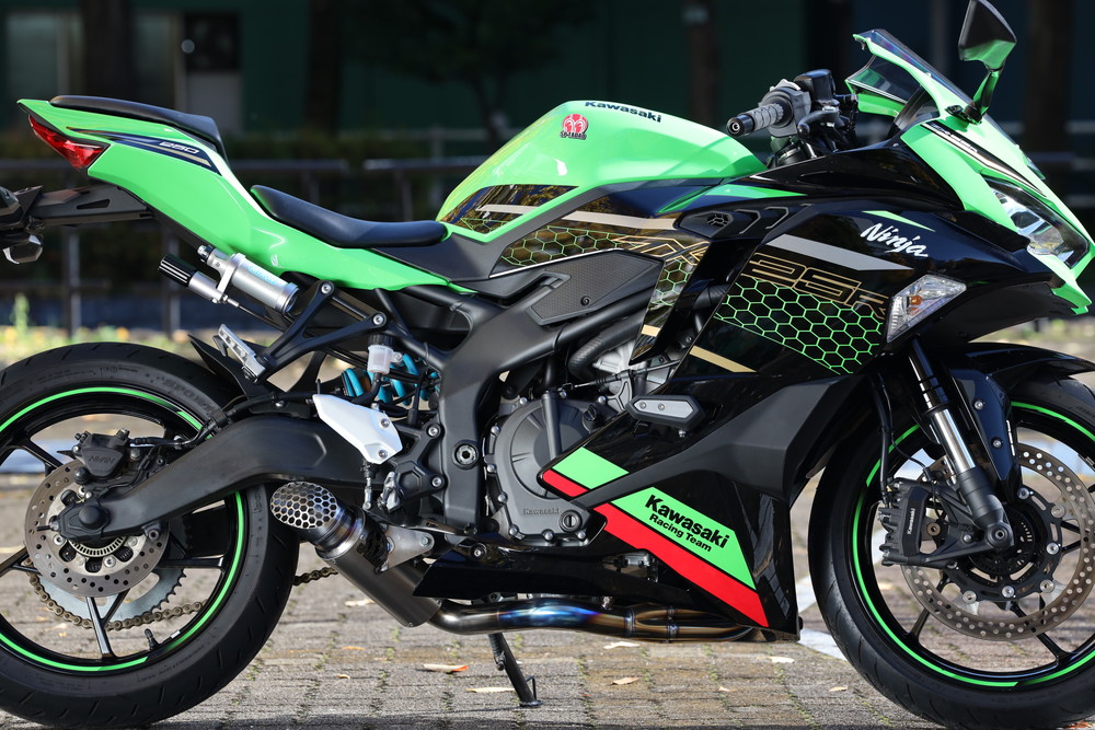 2022 Ninja ZX-25R / SE (2BK-ZX250E) POWERBOX FULL チタンブルー