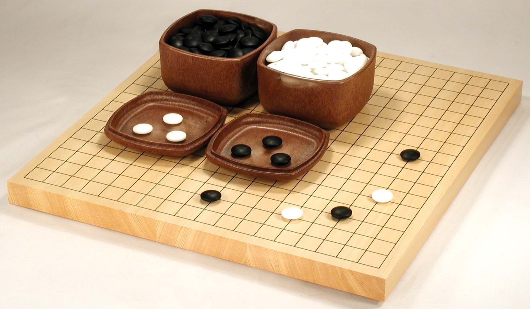 B－7／ひば材／卓上碁盤セット／㈱青山碁盤店