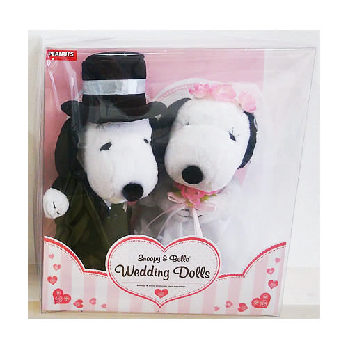 ぬいぐるみ【スヌーピー＆ベル(L)ウェディング【洋風】BOX】をセットに