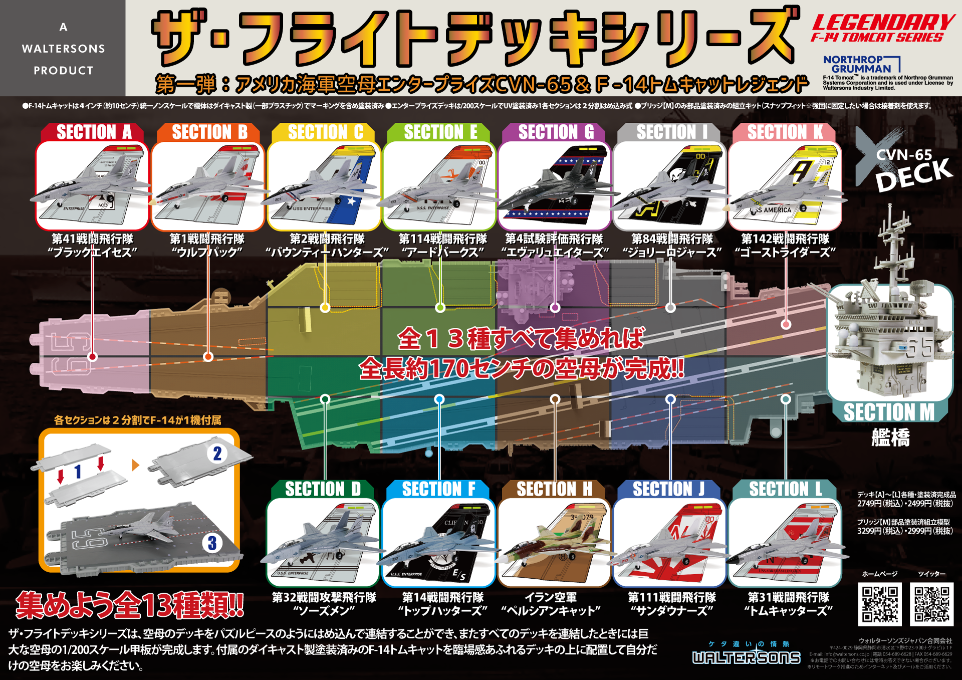 気*い様 ザ・フライトデッキ シリーズ 全13種セット エンタープライズ