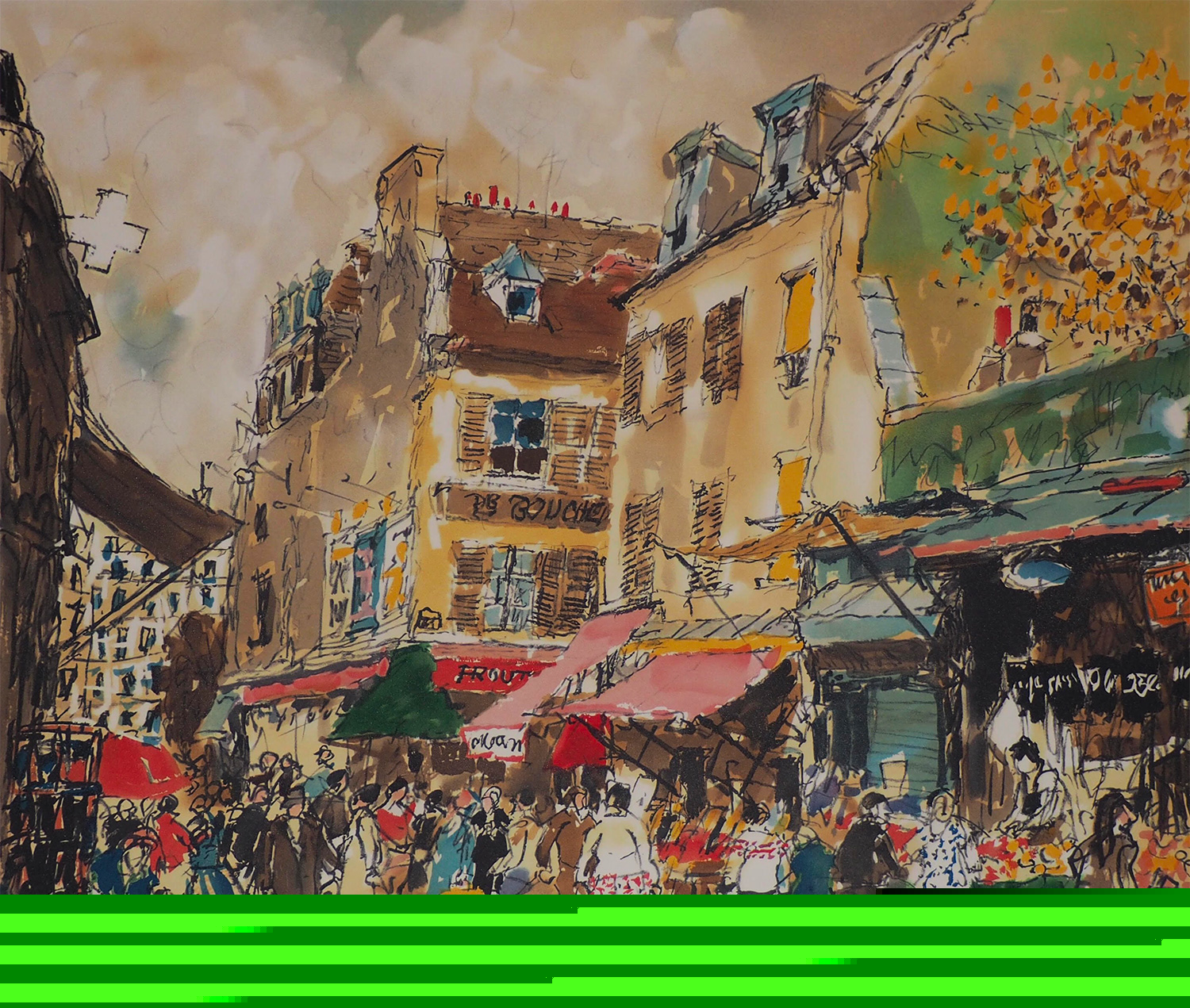 マルシェドンラビル (朝市の街) - 児玉幸雄の版画・画集サイト