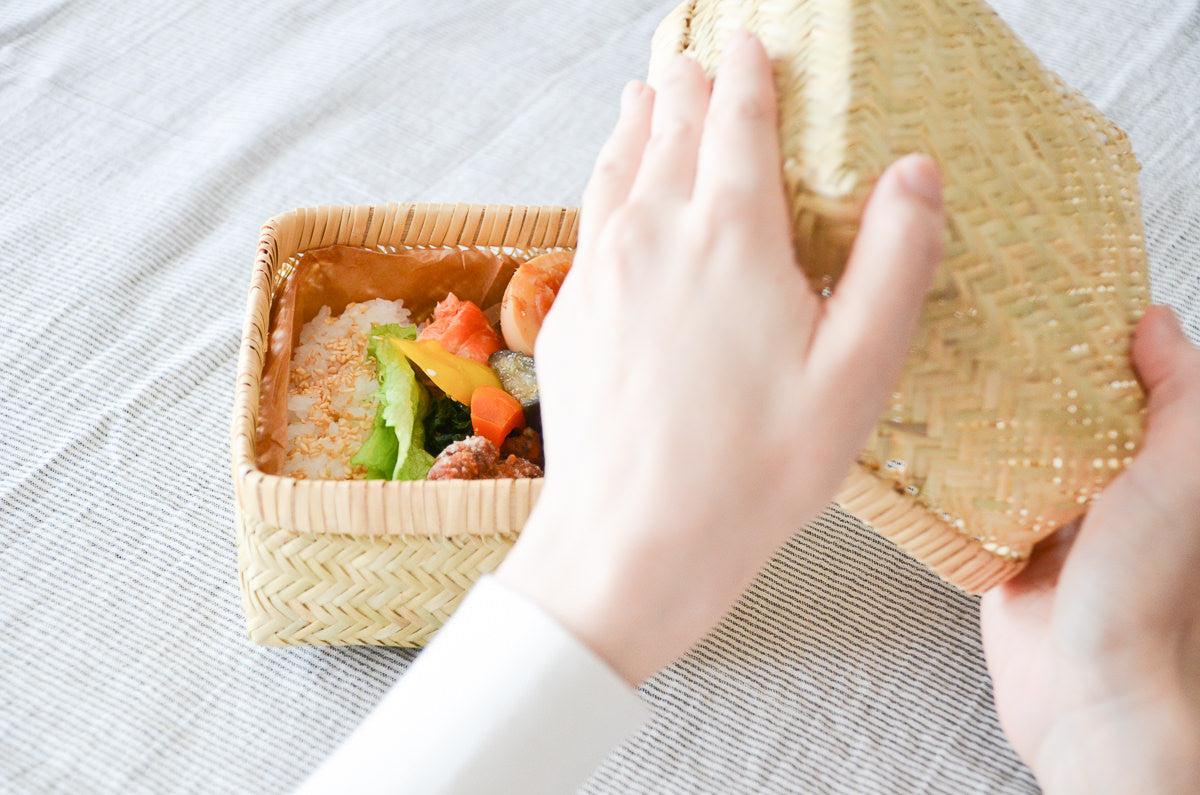 暮らしの収納にも使える すず竹の弁当かご – 市川籠店 | 1basketry