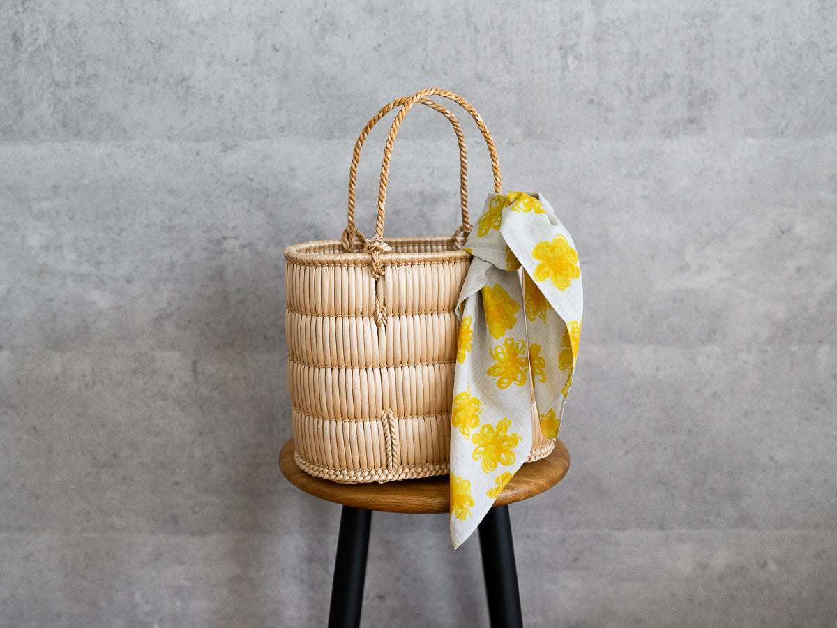 がま細工の手提げ 普段使いに – 市川籠店 | 1basketry