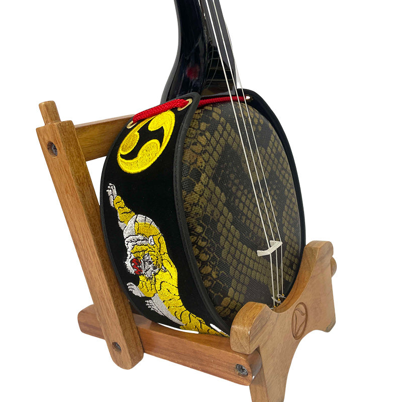 ティーガー（黒地 虎×左御紋） 胴巻き 三線 通販 │ つは琉球店