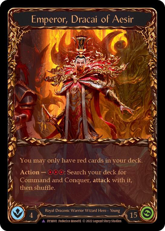 Emperor, Dracai of Aesir (Marvel) - Dynasty - Flesh and Blood TCG