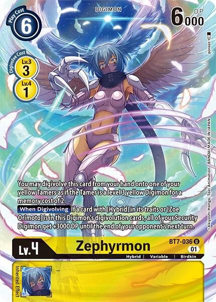 Zephyrmon (Alternate Art) - Dimensional Phase - Digimon Card Game