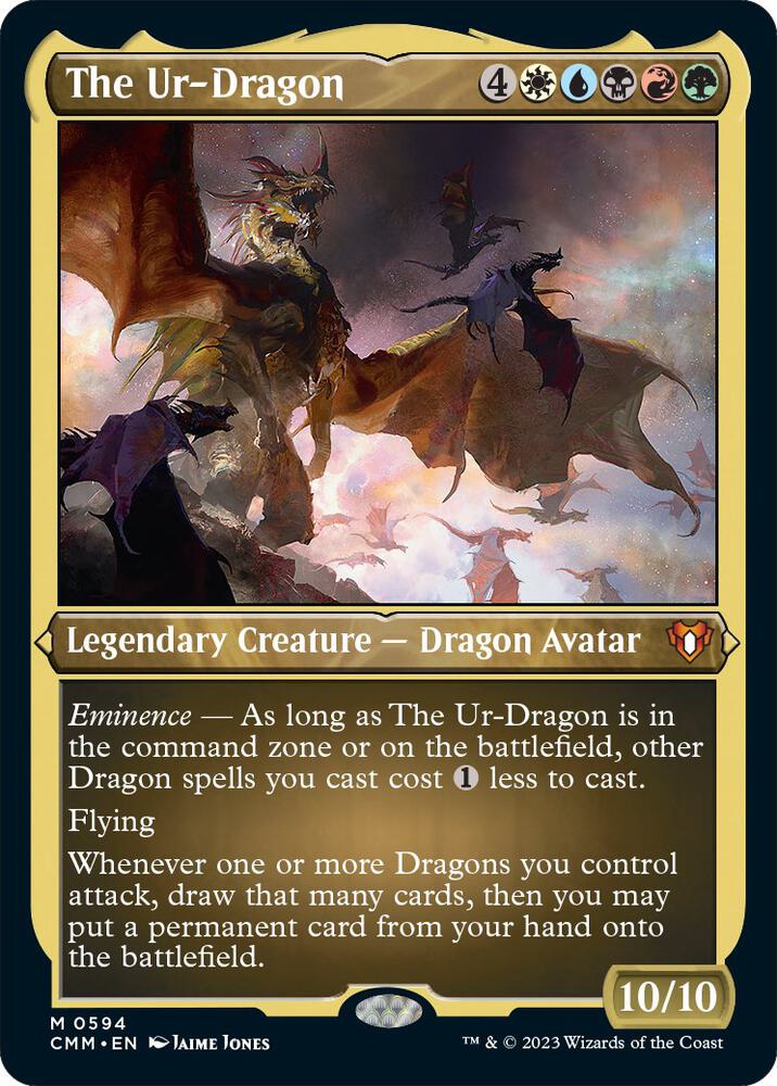The Ur-Dragon (Foil Etched) - Commander Masters - Magic: The