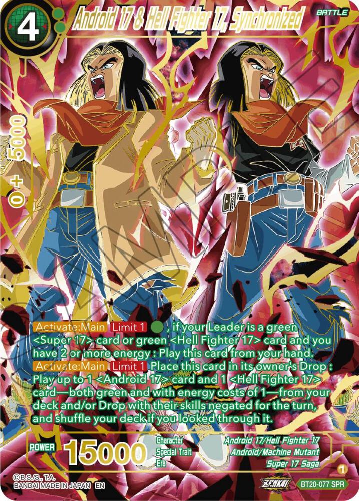 Android 17 & Hell Fighter 17, Synchronized (SPR) - Power Absorbed