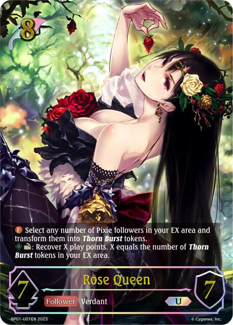 Rose Queen (U) - BP01: Advent of Genesis - Shadowverse: Evolve