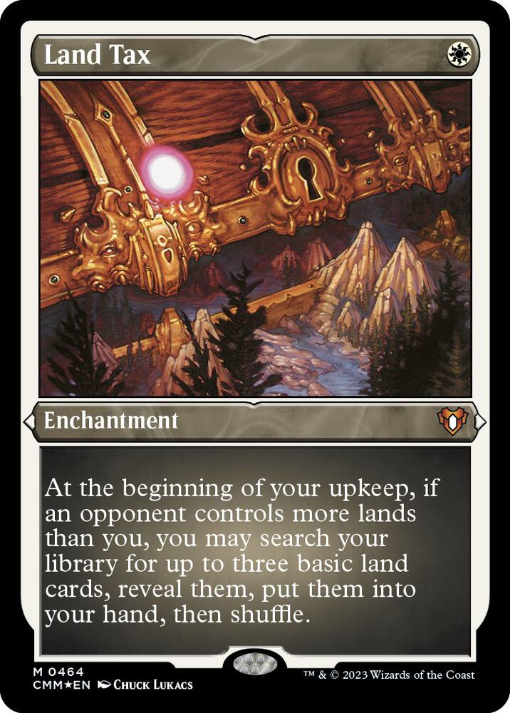 Land Tax (Foil Etched) - Commander Masters - Magic: The Gathering