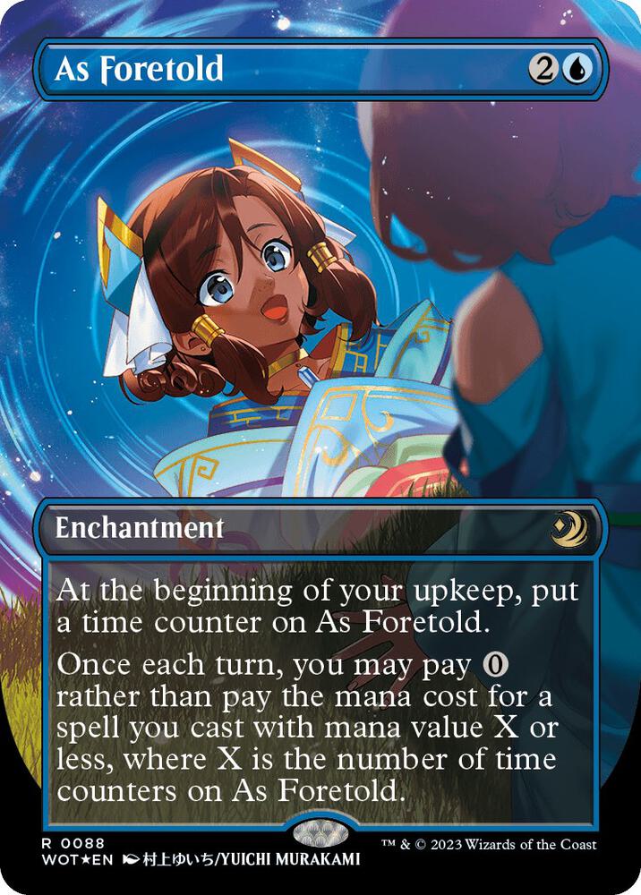 As Foretold (Anime Borderless) (Confetti Foil) - Wilds of Eldraine