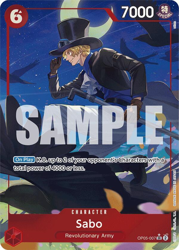 Sabo (OP05-007) (Alternate Art) - Premium Booster -The Best- - One