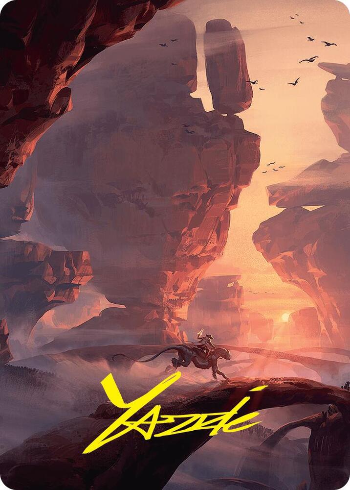 Mountain Art Card (24/54) (Gold-Stamped Signature) - Art Series