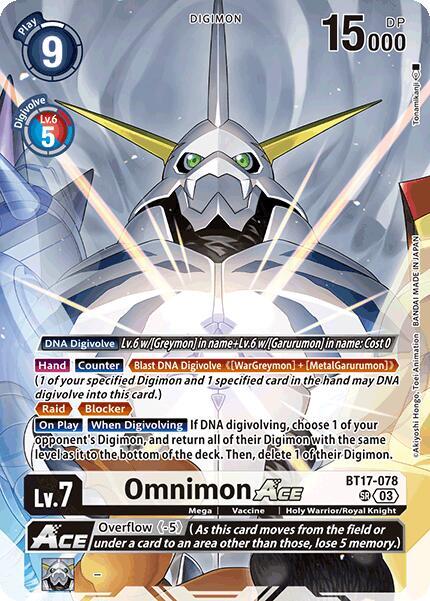 Omnimon ACE (Omnimon Binder Set) - Secret Crisis - Digimon Card