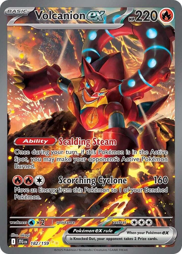 Volcanion ex - 182/159 - SV09: Journey Together - Pokemon