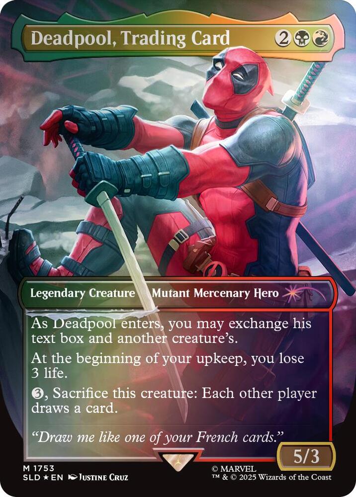 Deadpool, Trading Card (Rainbow Foil) - Secret Lair Drop Series