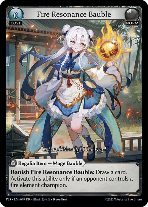 Fire Resonance Bauble - Promotional Cards - Grand Archive TCG