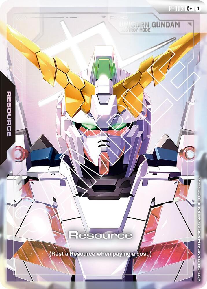 Resource (R-003) (C+) - Newtype Rising - Gundam Card Game