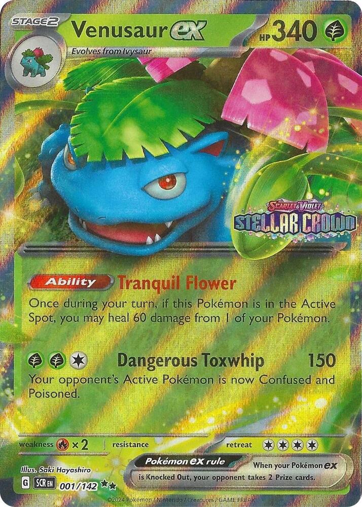 Venusaur ex (Stellar Crown Stamp) - Miscellaneous Cards & Products