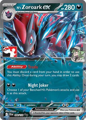 N's Zoroark ex - 098/159 - Prize Pack Series Cards - Pokemon