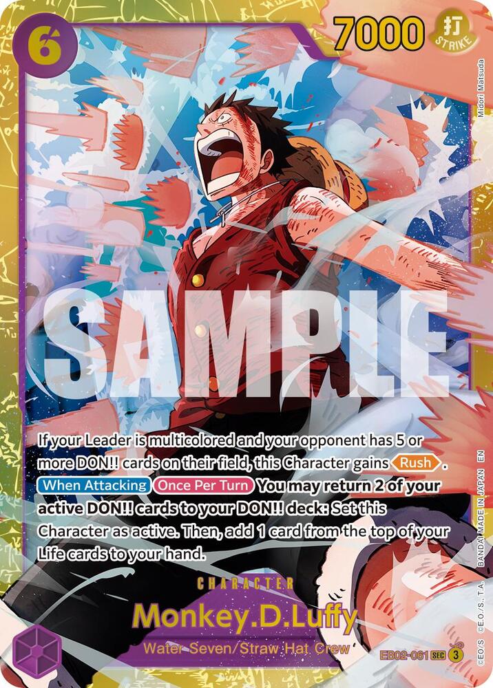 Monkey.D.Luffy - EB02-061 (Reprint) - Premium Booster -The Best