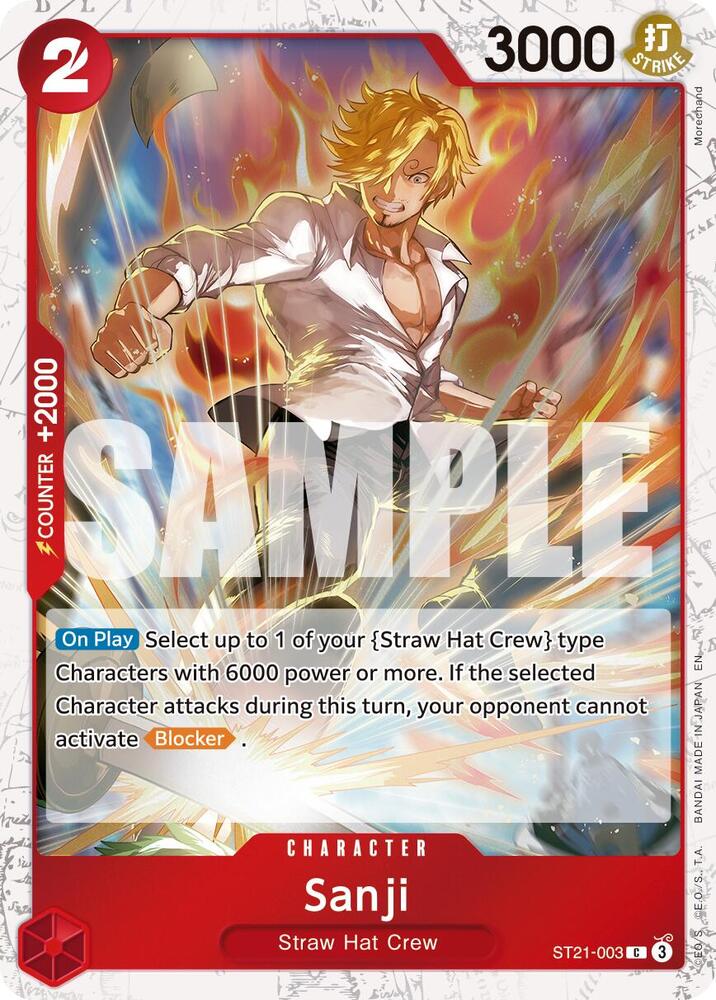 Sanji - ST21-003 (Pirate Foil) - Premium Booster -The Best- Vol. 2