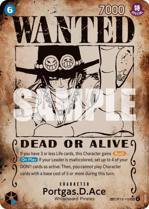 Portgas.D.Ace (119) (Wanted Poster) - Carrying On His Will - One