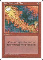 Red Elemental Blast - Fourth Edition - Magic: The Gathering