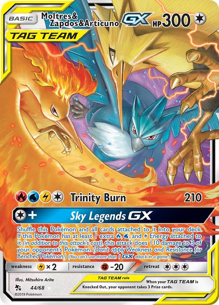 Moltres & Zapdos & Articuno GX - Hidden Fates - Pokemon