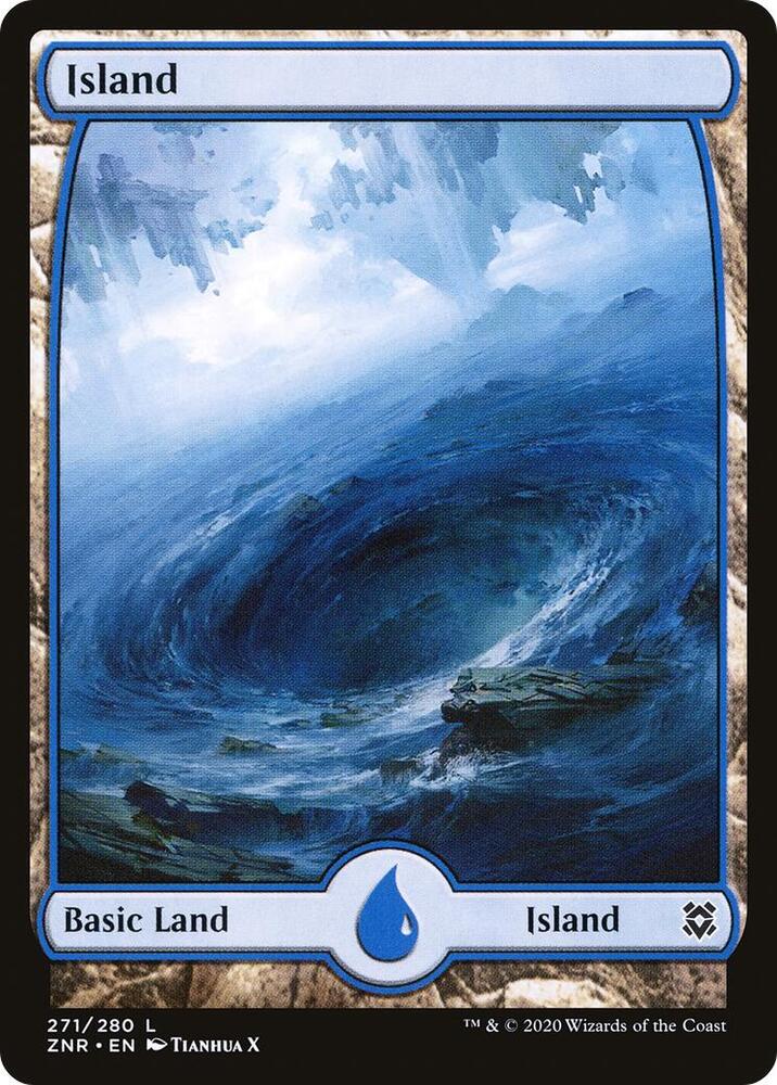Island (271) - Full Art - Zendikar Rising - Magic: The Gathering