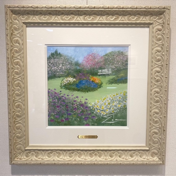 花とイングリッシュガーデンに想いをよせて～イーダ・ヴァリッキオ絵画