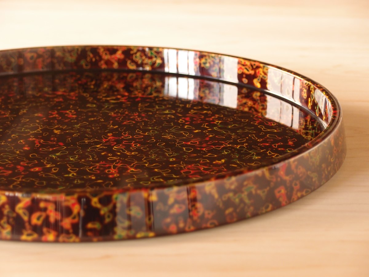 TRB-1001] 末広盆 | 津軽塗たなか オンラインストア