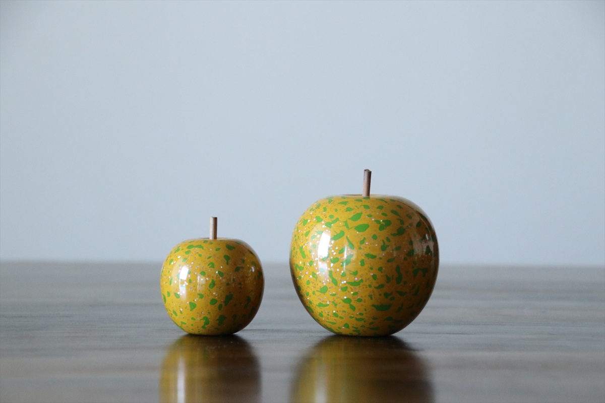 りんごオブジェ】きいろ | 津軽塗たなか オンラインストア