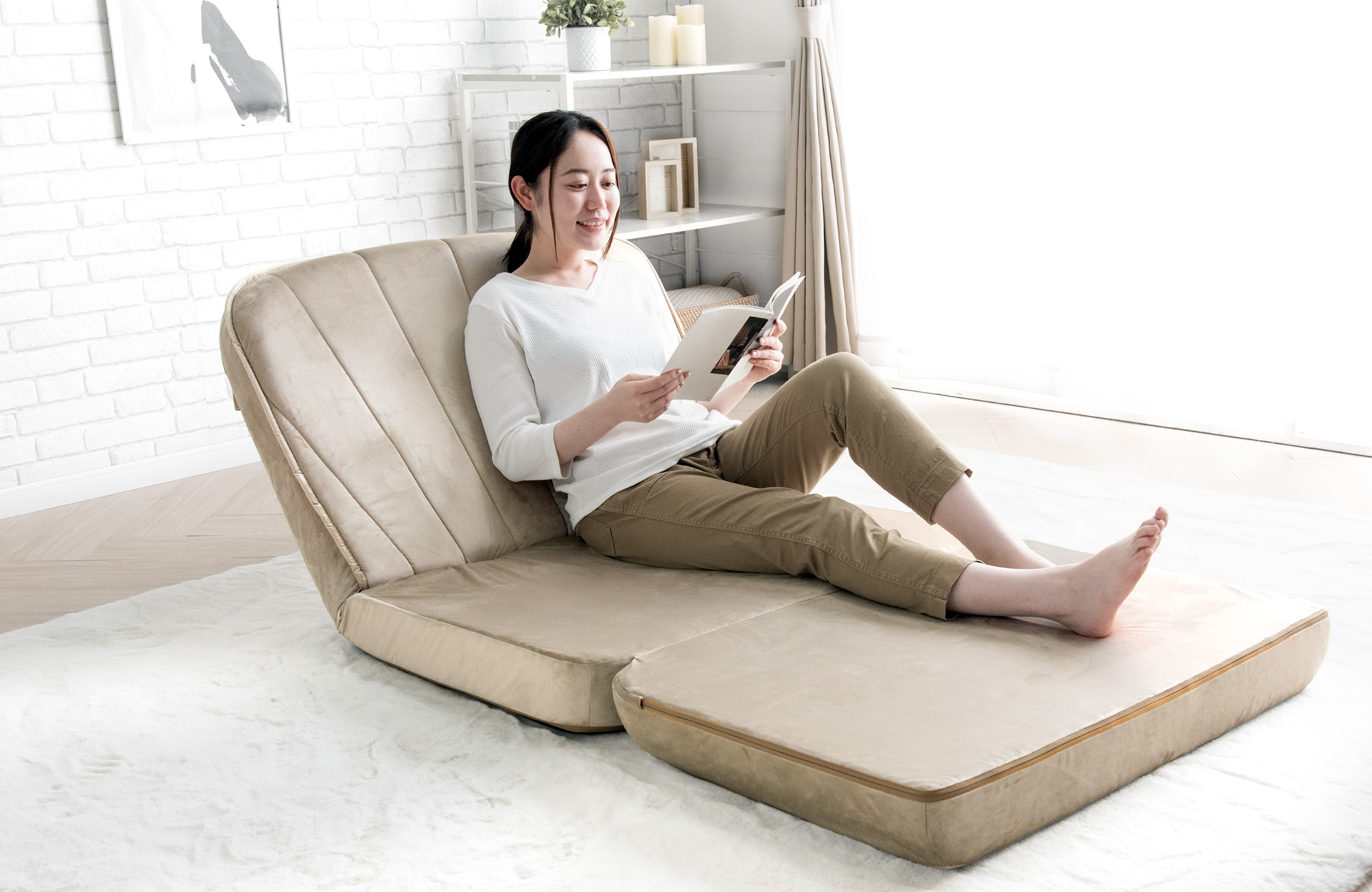 □＜リリース＞シェル型3wayソファベッド発売 | タンスのゲン株式会社