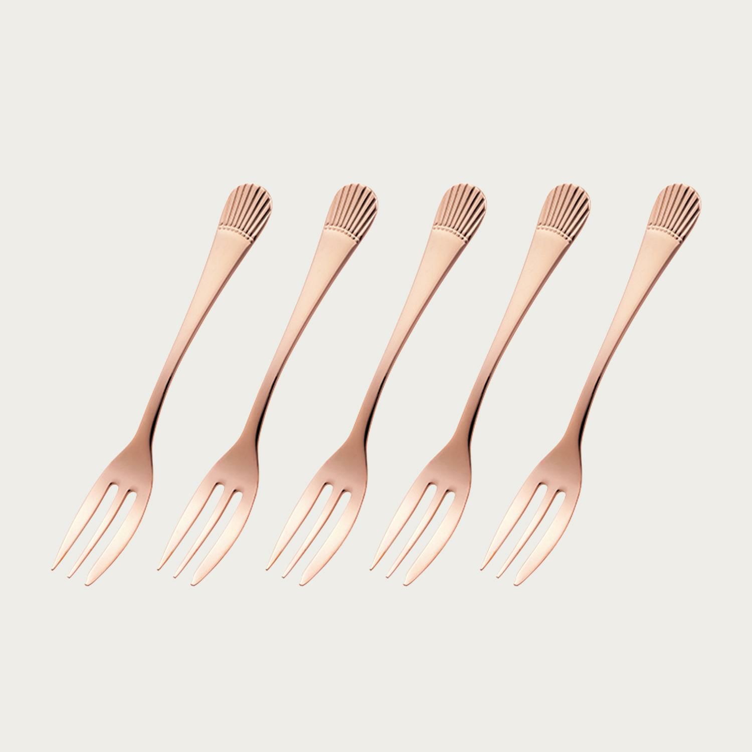 金属食器ギフトセット (スタークレスト ピンクゴールドメッキ)ケーキ