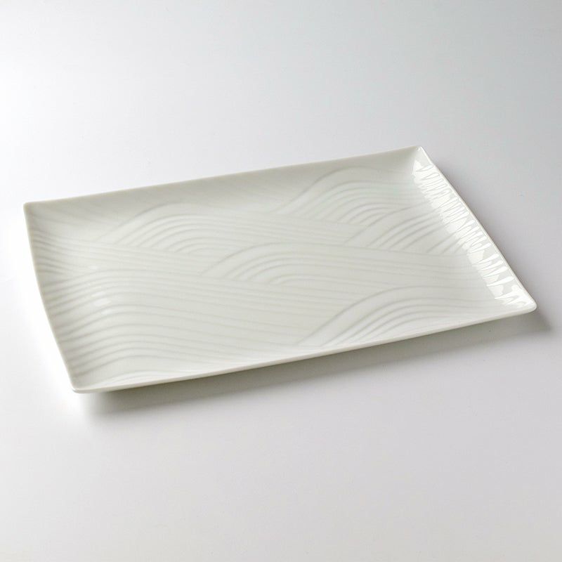 白磁さらさ（はくじさらさ） 白磁さらさ 大皿〈1枚〉 美濃焼 |皿や鉢
