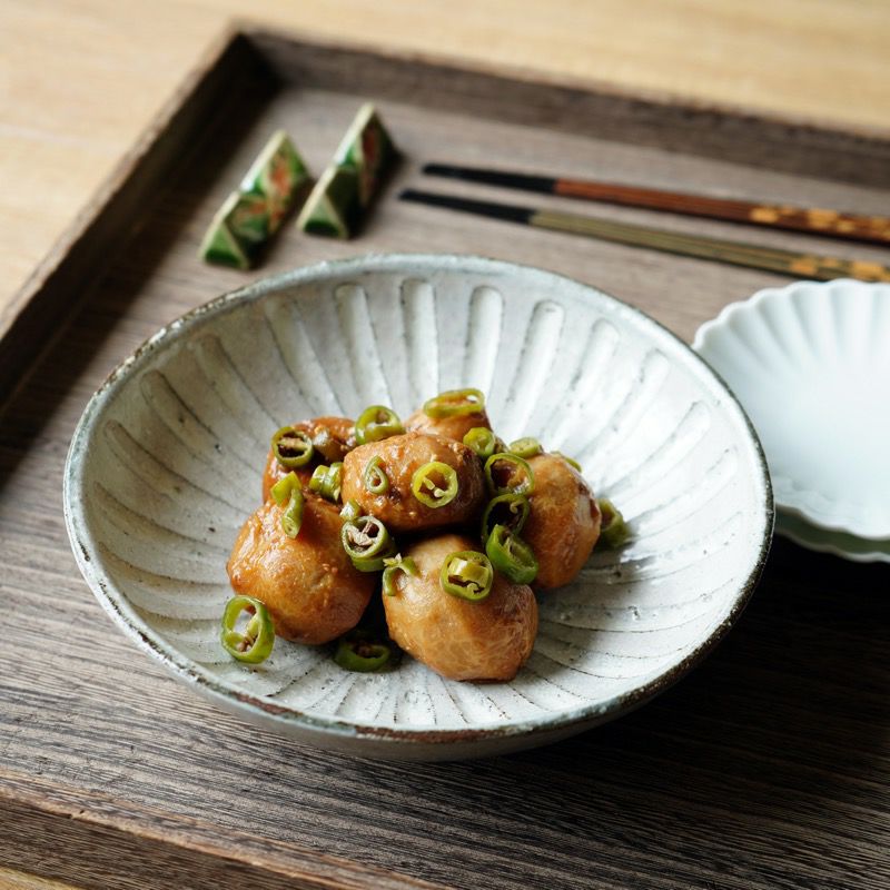 粉引彫文（こひきほりもん） 粉引彫文 中鉢〈1個〉 美濃焼 |皿や鉢など