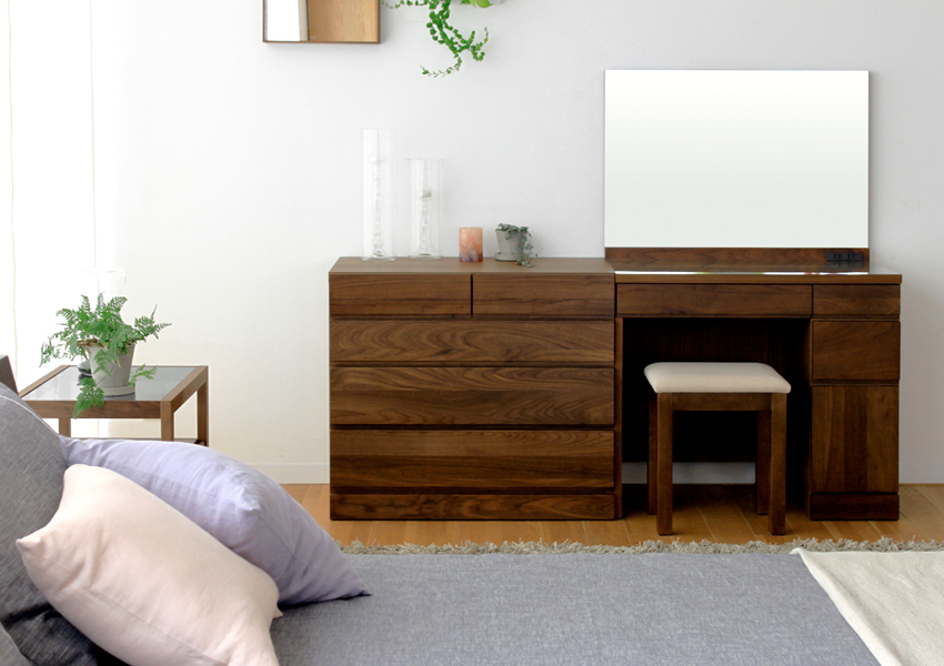 レッチェ 80サイドチェスト WALNUT(W80×D44.5×H68.5cm)税込￥115,000