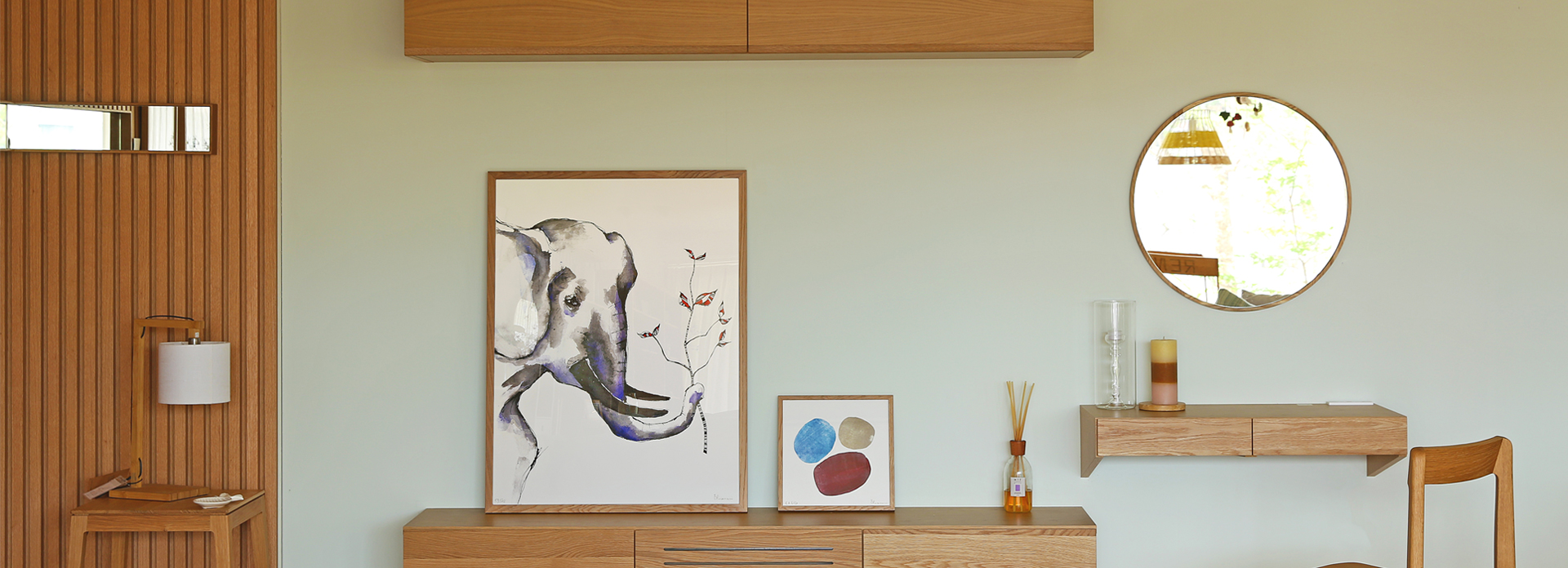 ウィトー ワイドキャビネット OAK(W80~240×D34×H27cm)税込￥96,000