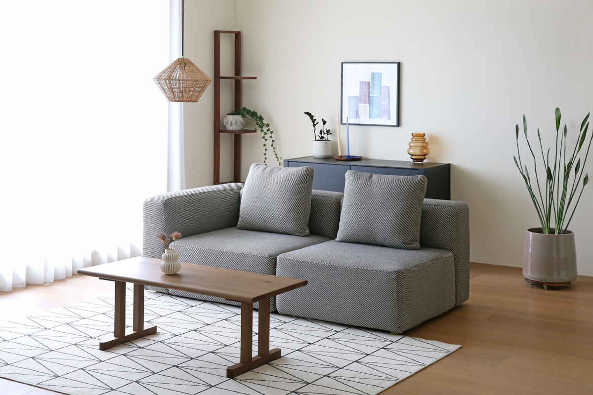 スモワ ソファ 1人掛け(肘なし) GRAY (W80×D90×H82cm)税込￥68,000