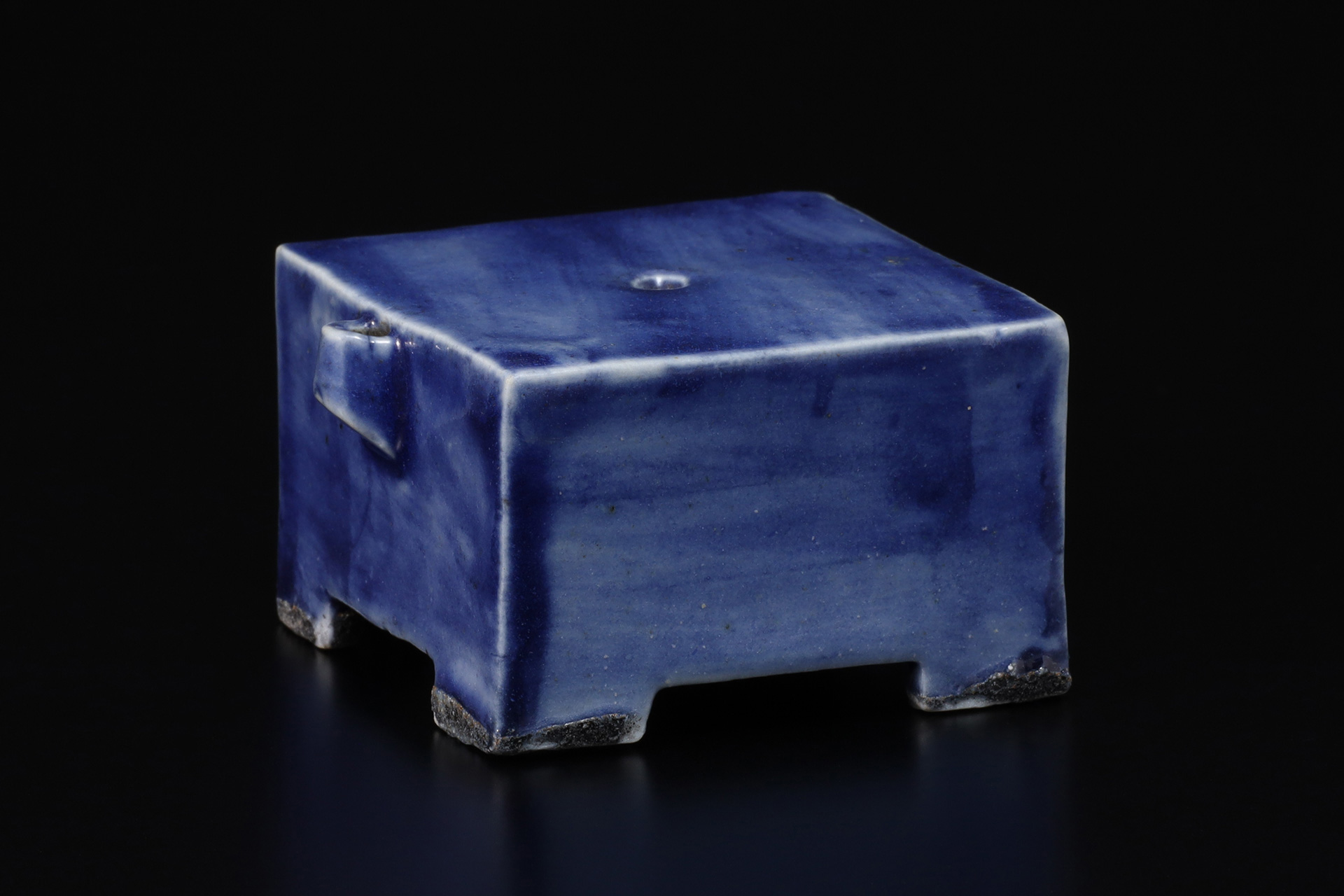 李朝瑠璃釉四方水滴（朝鮮時代） - 天平堂（TENPYODO）