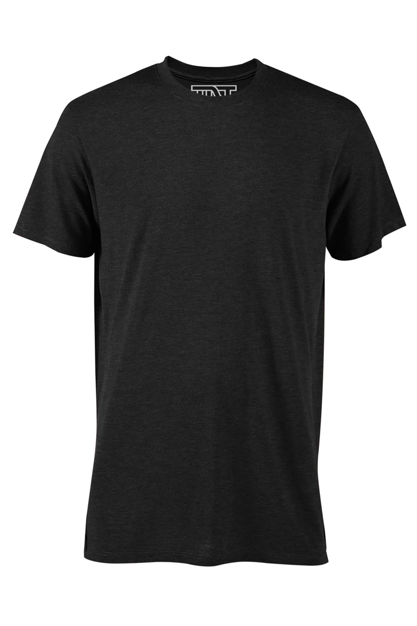 Black Heather Short Sleeve Tri-Blend T-Shirt - Black – Tee Luv