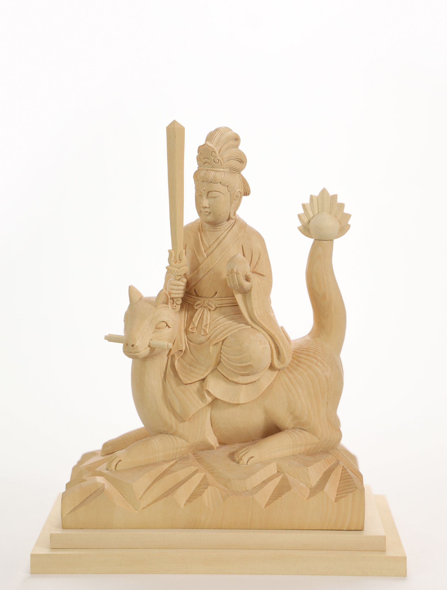 荼枳尼天｜木彫像ki-1699（zo-22） | 津山銘木有馬店