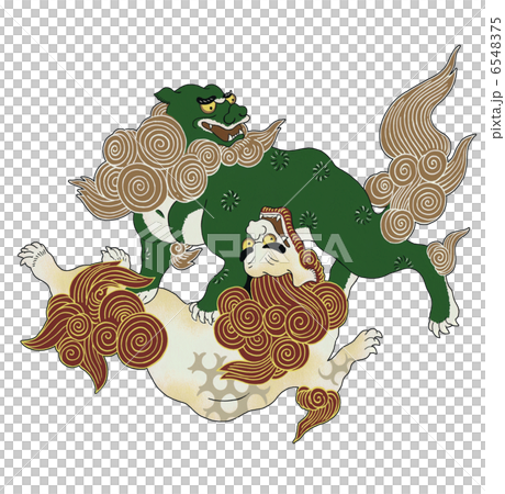 唐獅子のイラスト素材 [6548375] - PIXTA