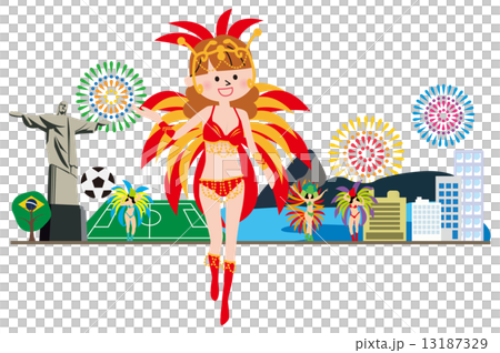 ブラジル カーニバルのイラスト素材 [13187329] - PIXTA