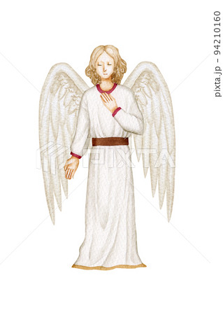 大天使 ガブリエル キリスト教 水彩 イラストのイラスト素材 [94210160