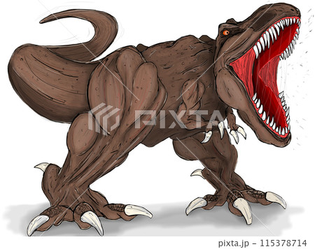 ティラノサウルスのイラストのイラスト素材 [115378714] - PIXTA